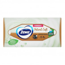 Салфетки бумажные Zewa Natural Soft 4-х слойные 80шт