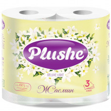 Туалетная бумага Plushe Deluxe Light Жасмин 3сл 4шт