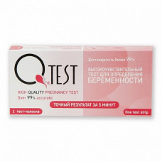 Тест д/определения беременности Qtest 1шт